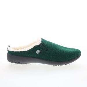Spenco Womens Dundee Wool Slipper Green Shoes (NWT)